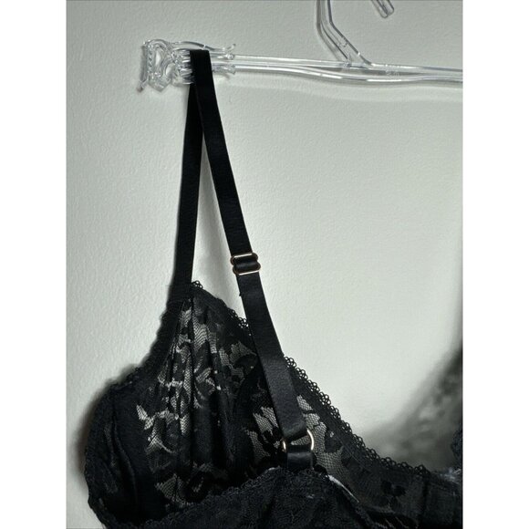 I.N.C. International Concepts Sheer Lace Cup Lingerie Bodysuit‎ Deep Black - Picture 8 of 8